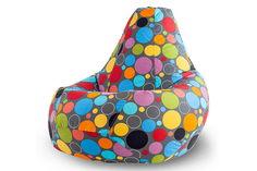 Кресло-мешок boro (van poof) серый 85x120x85 см.