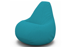Кресло-мешок kiwi (van poof) голубой 85x120x85 см.