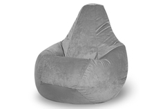 Кресло-мешок balu (van poof) серый 85x120x85 см.