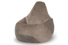 Кресло-мешок balu (van poof) бежевый 85x120x85 см.