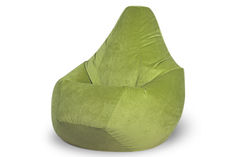 Кресло-мешок balu (van poof) зеленый 85x120x85 см.