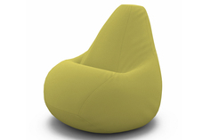 Кресло-мешок tori (van poof) желтый 85x120x85 см.