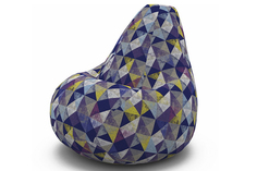 Кресло-мешок nord (van poof) синий 90x135x90 см.