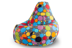 Кресло-мешок boro (van poof) серый 90x135x90 см.