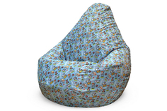 Кресло-мешок happy ranch (van poof) голубой 90x135x90 см.