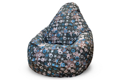 Кресло-мешок super stars (van poof) черный 90x135x90 см.