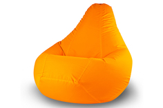 Кресло-мешок oxford (van poof) оранжевый 85x120x85 см.