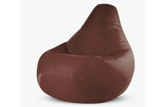 Кресло-мешок oxford (van poof) коричневый 85x120x85 см.