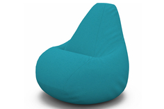 Кресло-мешок kiwi (van poof) голубой 90x135x90 см.