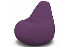 Кресло-мешок cooper (van poof) фиолетовый 90x135x90 см.