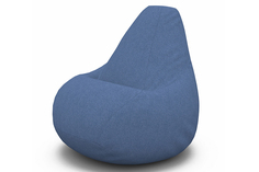 Кресло-мешок cooper (van poof) синий 90x135x90 см.
