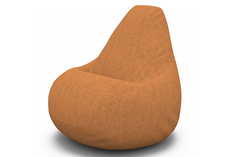 Кресло-мешок cooper (van poof) оранжевый 90x135x90 см.