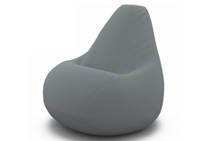 Кресло-мешок tori (van poof) серый 90x135x90 см.