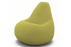 Кресло-мешок tori (van poof) желтый 90x135x90 см.