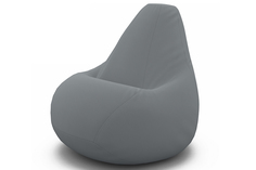 Кресло-мешок tori (van poof) серый 100x150x100 см.