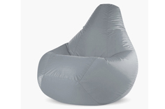Кресло-мешок oxford (van poof) серый 90x135x90 см.