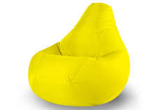 Кресло-мешок oxford (van poof) желтый 90x135x90 см.