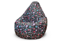 Кресло-мешок star sky (van poof) черный 100x150x100 см.