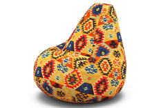 Кресло-мешок mehico (van poof) оранжевый 100x150x100 см.