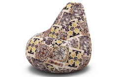 Кресло-мешок siena (van poof) коричневый 100x150x100 см.