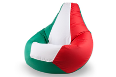 Кресло-мешок italiano xxxl (van poof) зеленый 100x150x100 см.