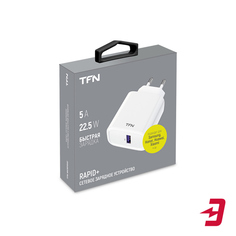 Сетевое зарядное устройство TFN Rapid 5A QC/SCP White (TFN-WCRPD02)
