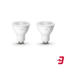 Набор умных ламп Philips Hue Single Bulb GU10, 2 шт (929001953506)