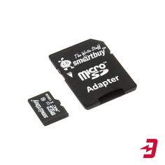 Карта памяти Smartbuy microSDXC 128Gb Class 10 UHS-1 с адаптером SD (SB128GBSDCL10-01)