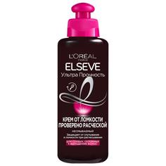 Крем от ломкости Проверено Расческой "Elseve, Ультра Прочность", несмываемый, для слабых, склонных к выпадению волос L'Oreal