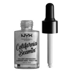 Жидкий хайлайтер для лица и тела CALIFORNIA BEAMIN FACE AND BODY LIQUID HIGHLIGHTER NYX Professional Makeup