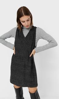 Stradivarius Платье-Жилет Женская Коллекция Темно-Серый L