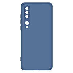 Чехол (клип-кейс) BORASCO Microfiber Case, для Xiaomi Mi 10, синий [39356]