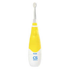 Электрическая зубная щетка CS MEDICA CS-561 Kids, цвет: желтый и белый