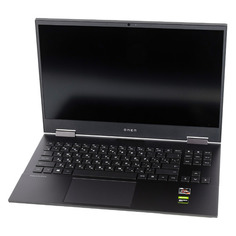 Ноутбуки Ноутбук HP Omen 15-en0035ur, 15.6", IPS, AMD Ryzen 7 4800H 2.9ГГц, 16ГБ, 512ГБ SSD, NVIDIA GeForce GTX 1650 Ti - 4096 Мб, Windows 10, 22P91EA, темно-серый