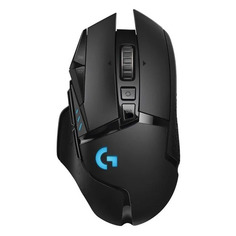 Мышь Logitech G502 Lightspeed, игровая, оптическая, беспроводная, USB, черный [910-005567]