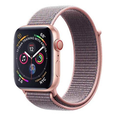 Ремешок DF iNylonBand-02 для Apple Watch Series 3/4/5/6/SE розовое золото (DF INYLONBAND-02)