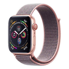 Ремешок DF iNylonBand-01 для Apple Watch Series 3/4/5/6/SE розовое золото (DF INYLONBAND-01)
