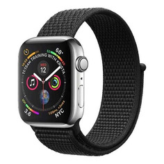 Ремешок DF iNylonBand-02 для Apple Watch Series 3/4/5/6/SE, черный