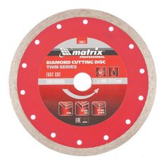 Алмазный диск MATRIX 730817, универсальный, 180мм, 2.2мм, 22.2мм, 1шт