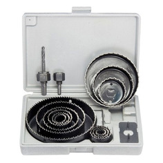 Набор коронок MATRIX 70472, по дереву/пластику, трехгранный, 12шт