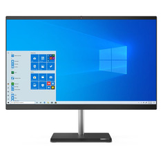 Моноблоки Моноблок LENOVO V50a-24IMB, 23.8", Intel Core i7 10700T, 8ГБ, 512ГБ SSD, Intel UHD Graphics 630, DVD-RW, Windows 10 Professional, черный [11fj0061ru]