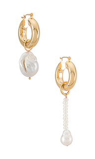 Серьги-кольца baroque pearl - joolz by Martha Calvo