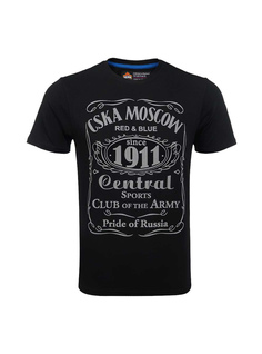 Футболка " CSKA MOSCOW 1911 "cover, цвет чёрный (XL) ПФК ЦСКА