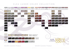 Domix, Крем-краска для волос Luxor Color, 60 мл (59 оттенков) 6.34 темно-русый золотисто-медный Elea Professional