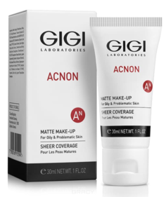 Domix, Крем-тон матирующий для проблемной и жирной кожи Acnon Matte makeup, 30 мл Gi Gi