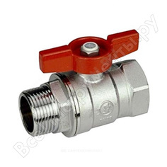 Шаровой кран giacomini латунь хром r254d 15 ру42 вр/нр бабочка r254x003 007-0907