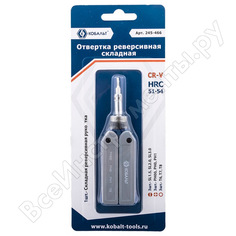 Складная реверсивная отвертка для точных работ КОБАЛЬТ