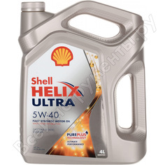 Моторное масло синтетическое helix ultra 5w40, 4 л shell 550040755