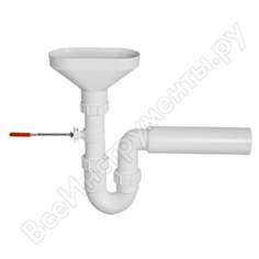 Трубный сифон mcalpine 1 1/2"х40 мм, для разрыва потока с приемной воронкой, hc7-fun