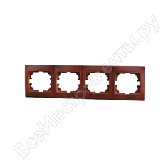 Горизонтальная четырехместная рамка Lezard